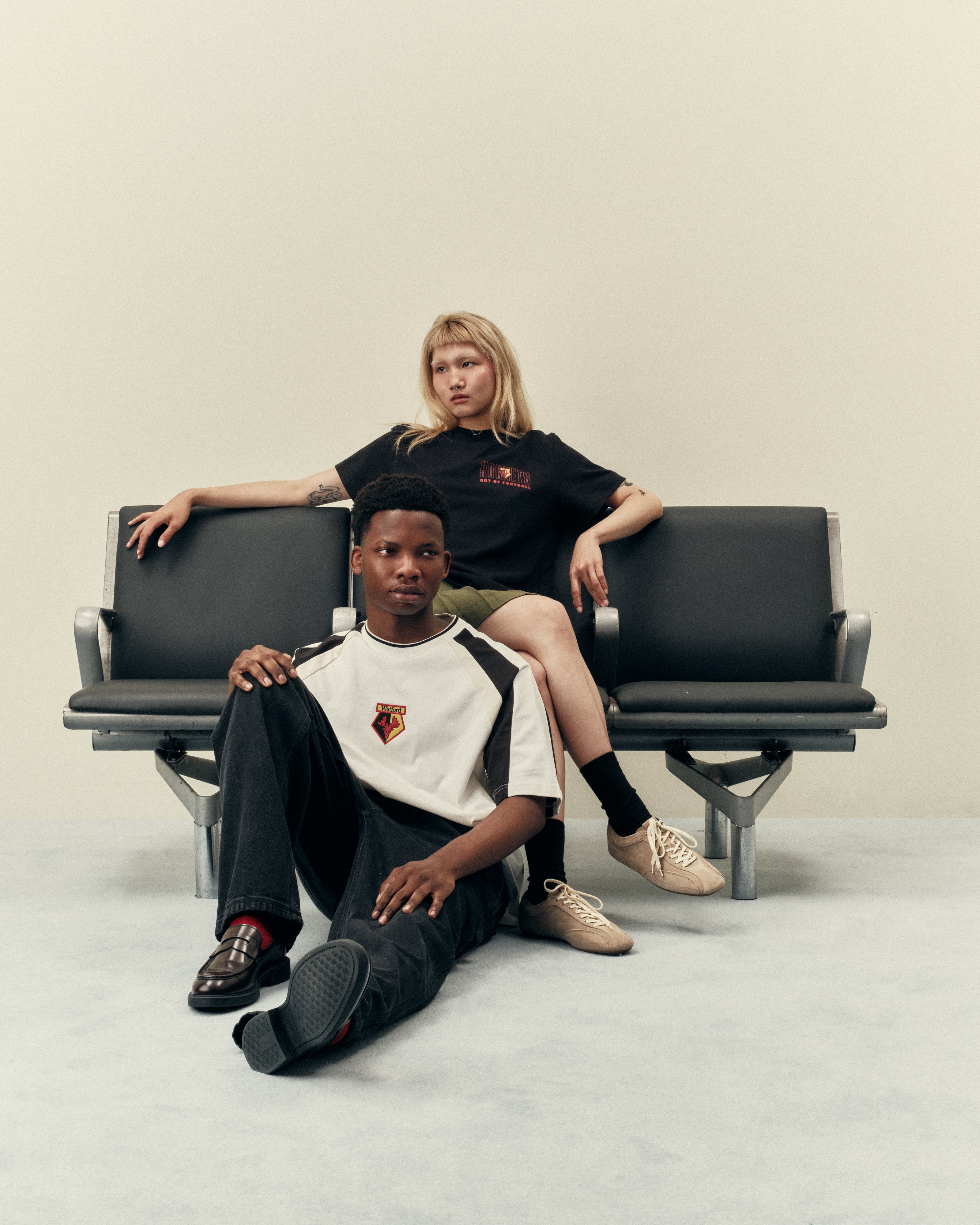 ART OF x Watford 90s Tee | WFC Black Graphic Football T-shirt