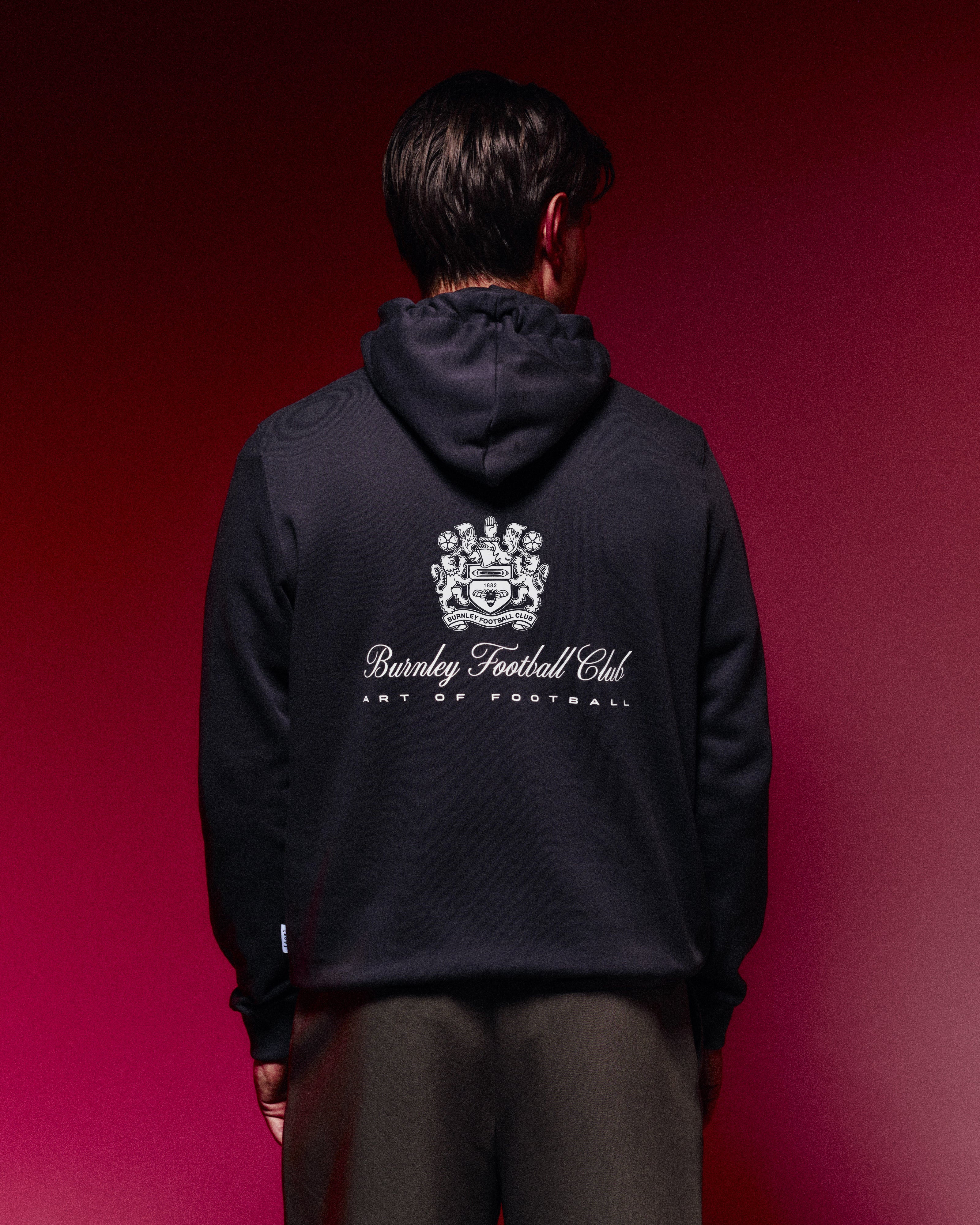 ART OF x Burnley Heritage Hoodie | Navy Printed Football Sweat
