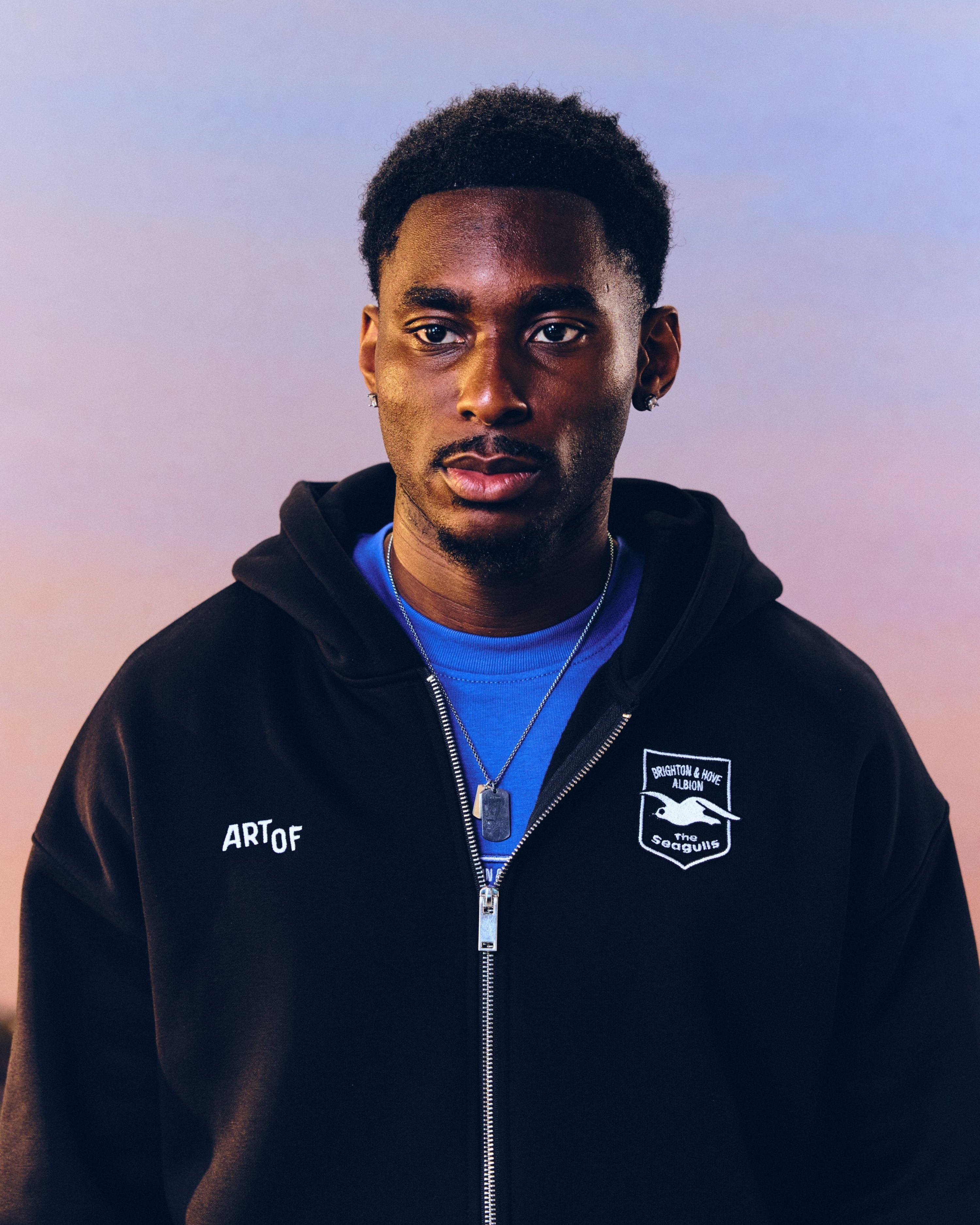 ART OF x Brighton Zip Through Hoodie | BHAFC Debossed Football Sweat