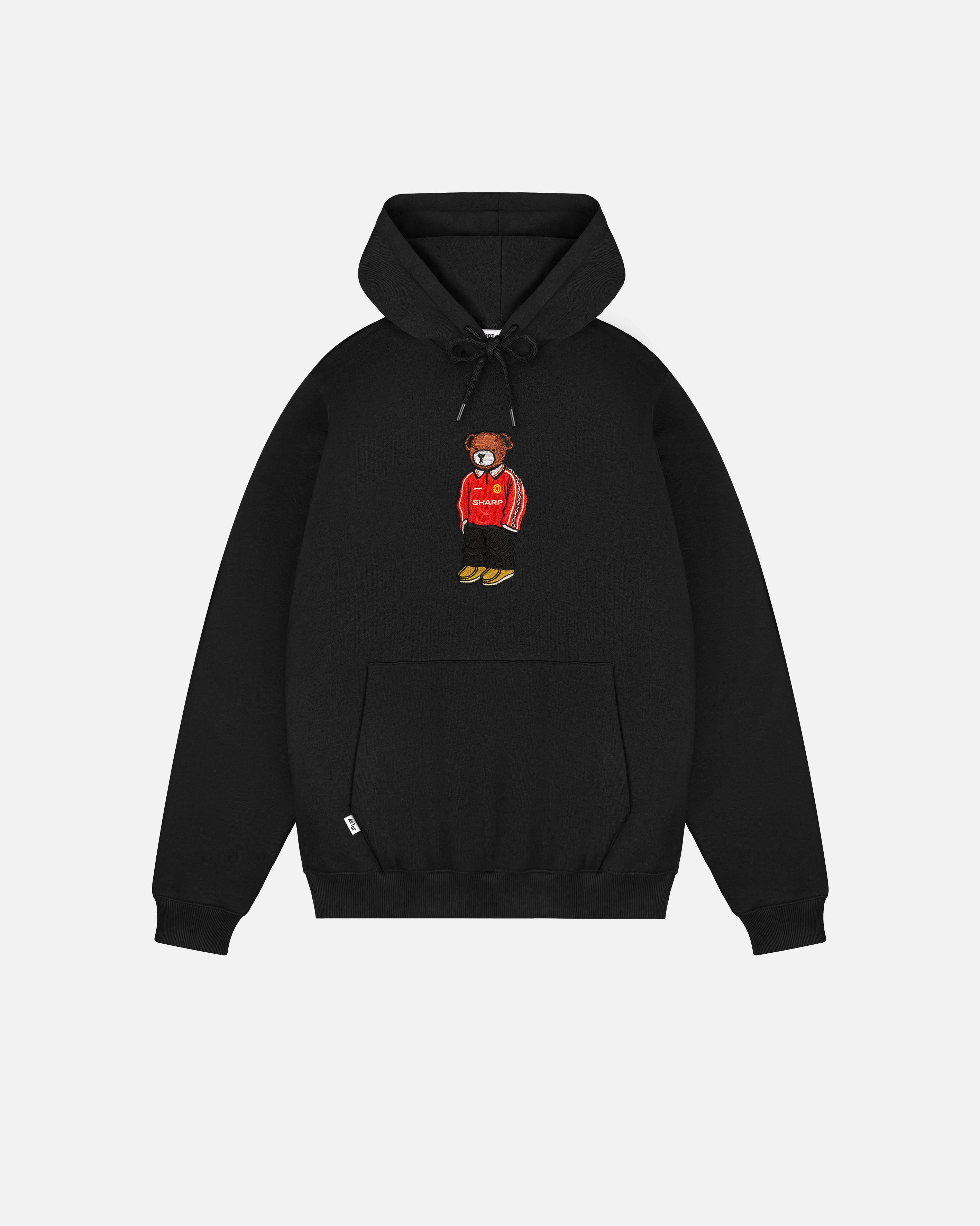ART OF United Pickles Hoodie | MUFC Black Embroidered Football Sweat