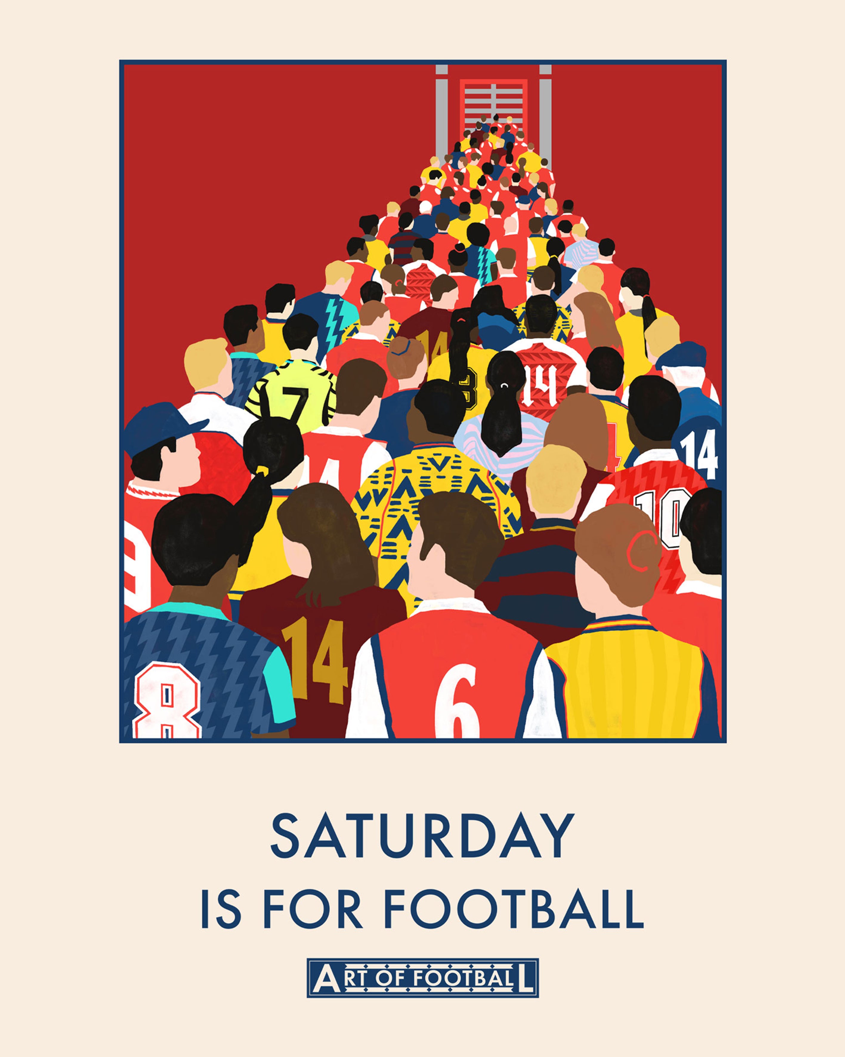 ART OF AFC Saturday Is For Football Framed Print | Wall Art