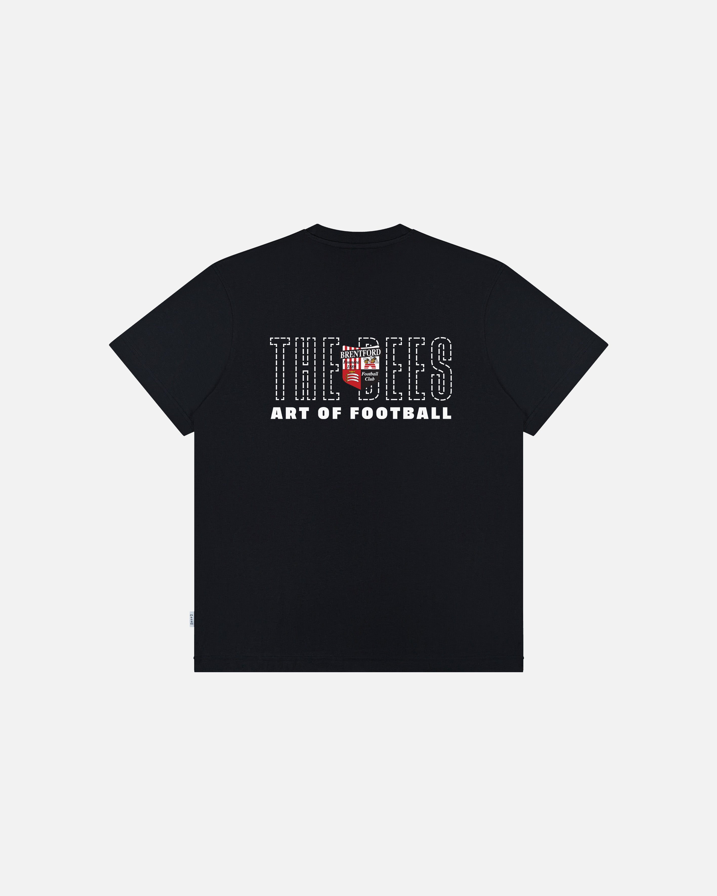ART OF x Brentford 90s Tee | BFC Black Graphic Football T-shirt