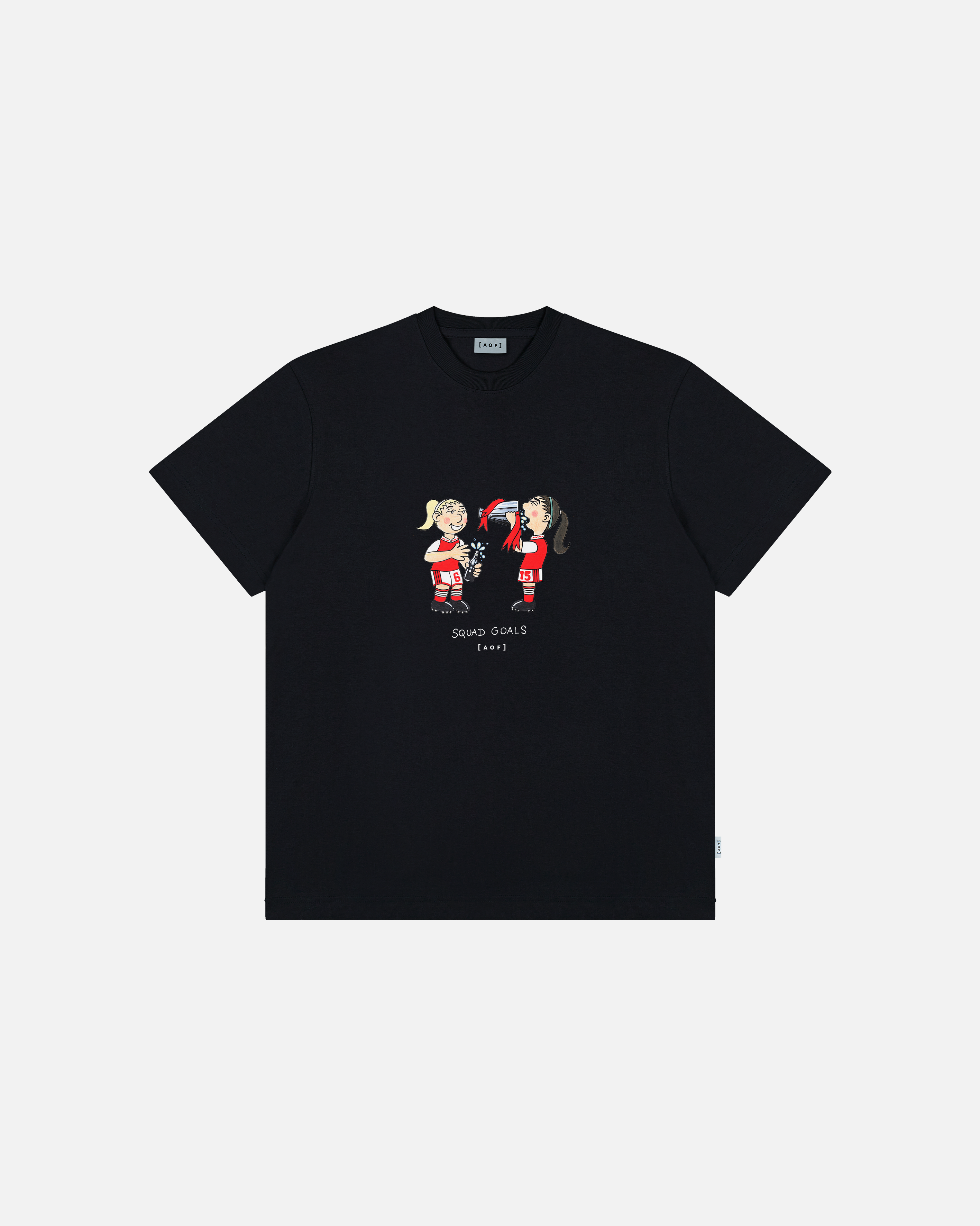 ART OF x AFC Women's Squad Goals Tee | Black Graphic Football T-shirt