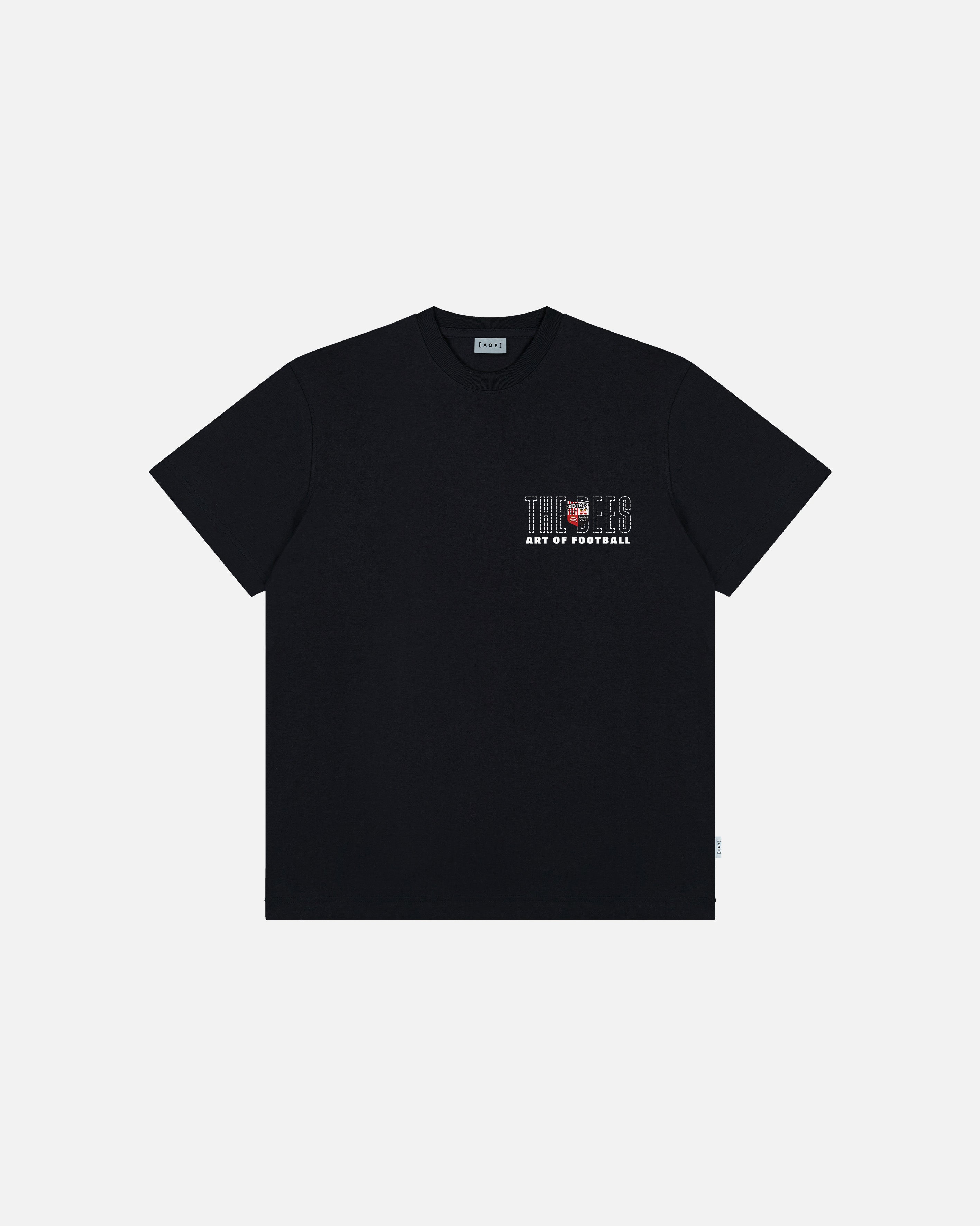 ART OF x Brentford 90s Tee | BFC Black Graphic Football T-shirt