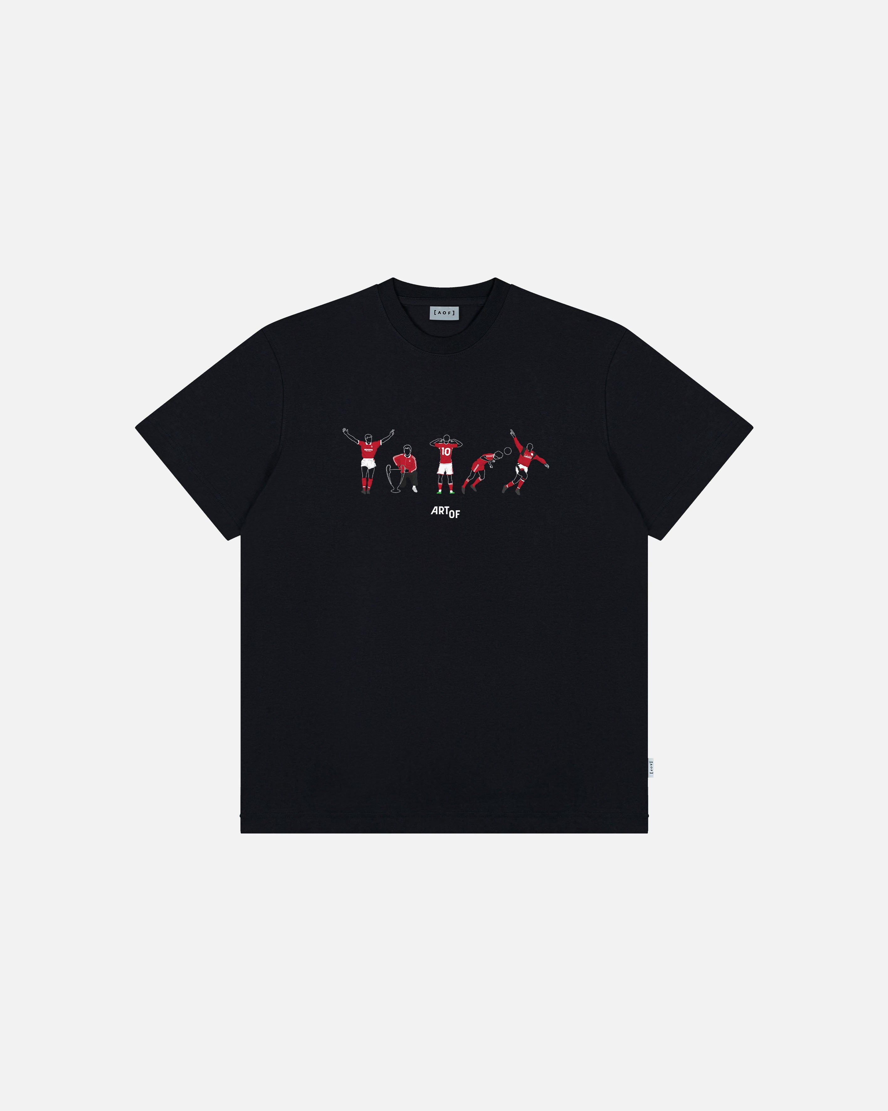 ART OF Forest Printed Icons Tee | NFFC Black Graphic Football T-shirt