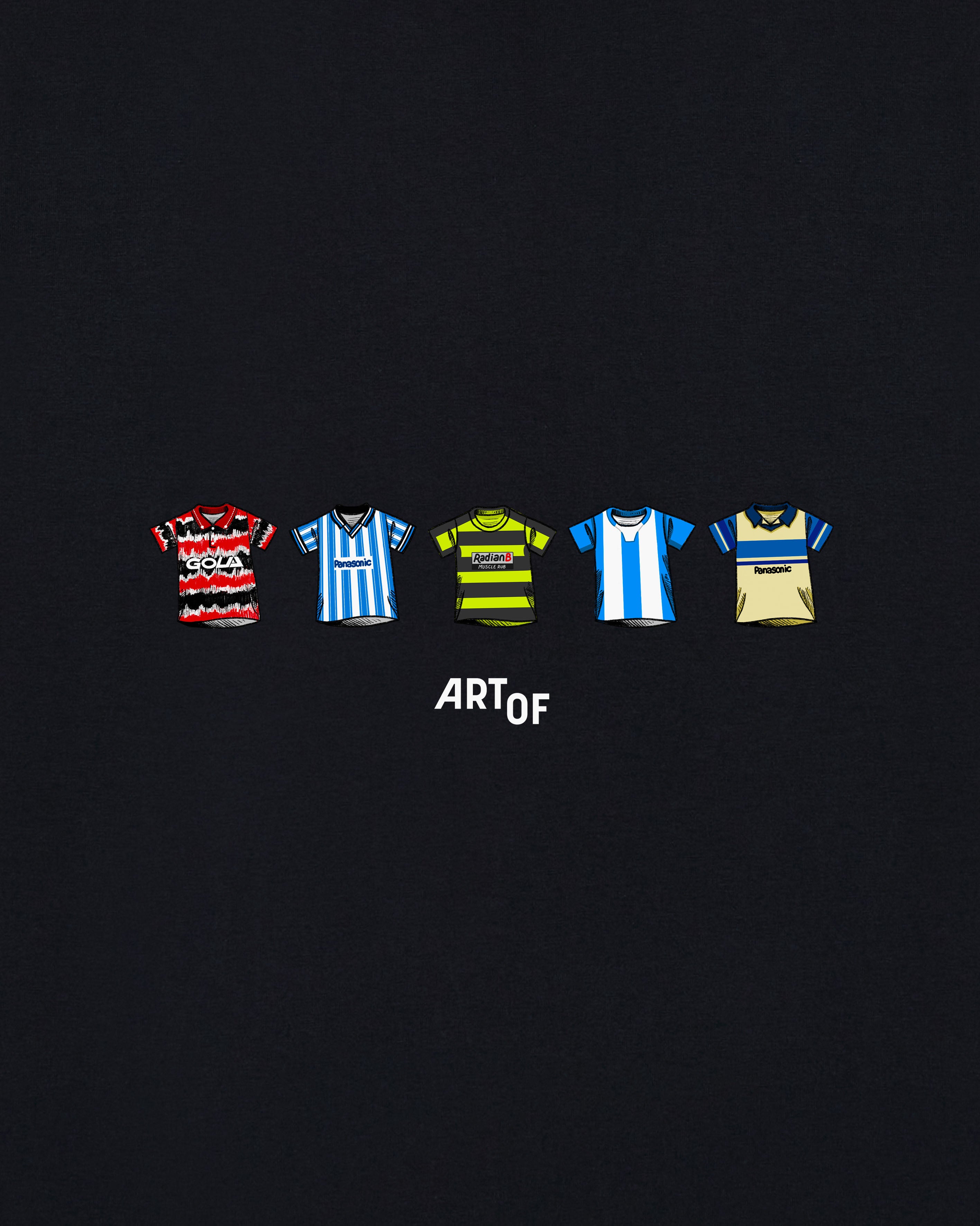 ART OF Huddersfield Classics Tee | HTFC Black Graphic Football T-shirt