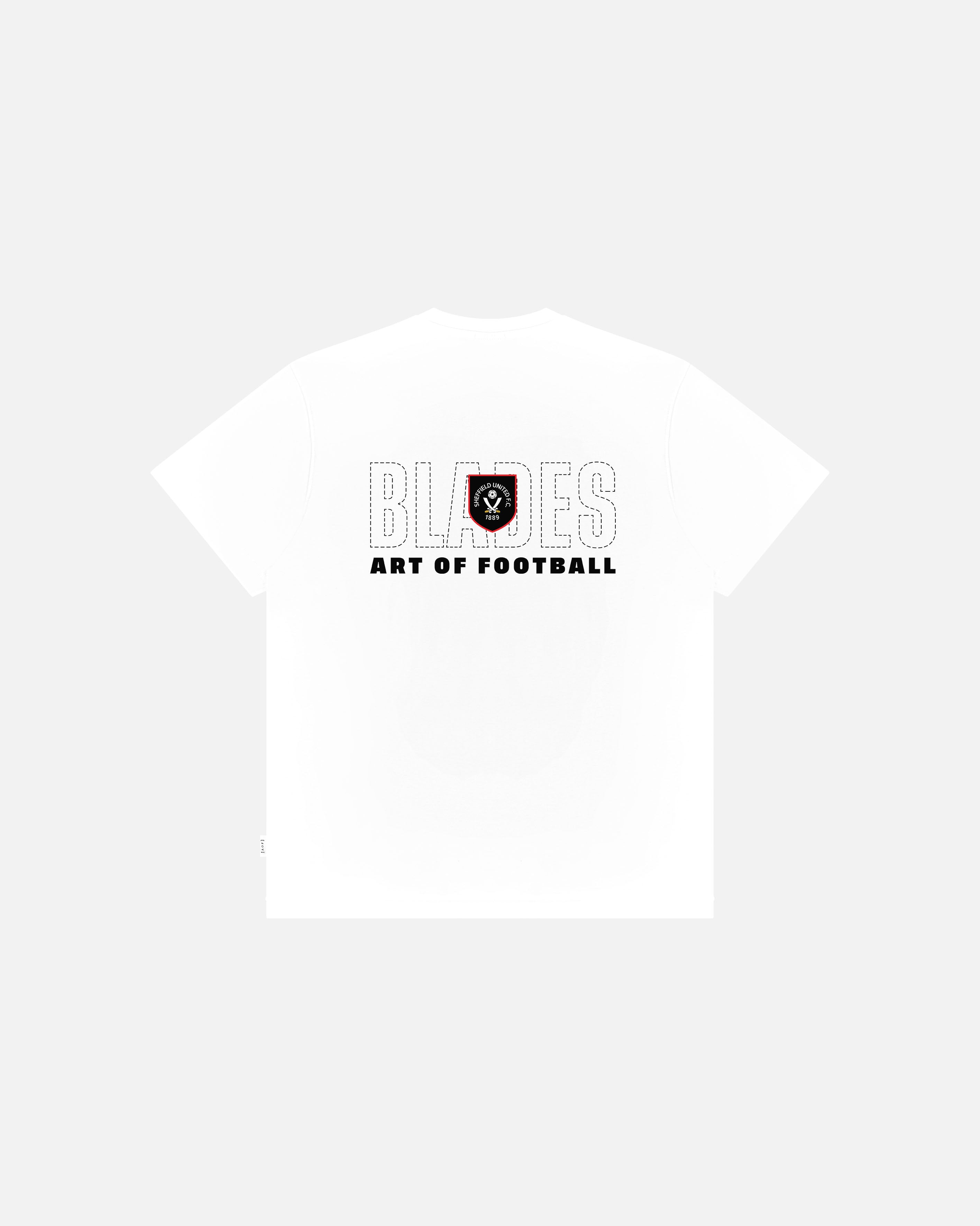 ART OF Sheffield United 90s Tee | SUFC White Graphic Football T-shirt