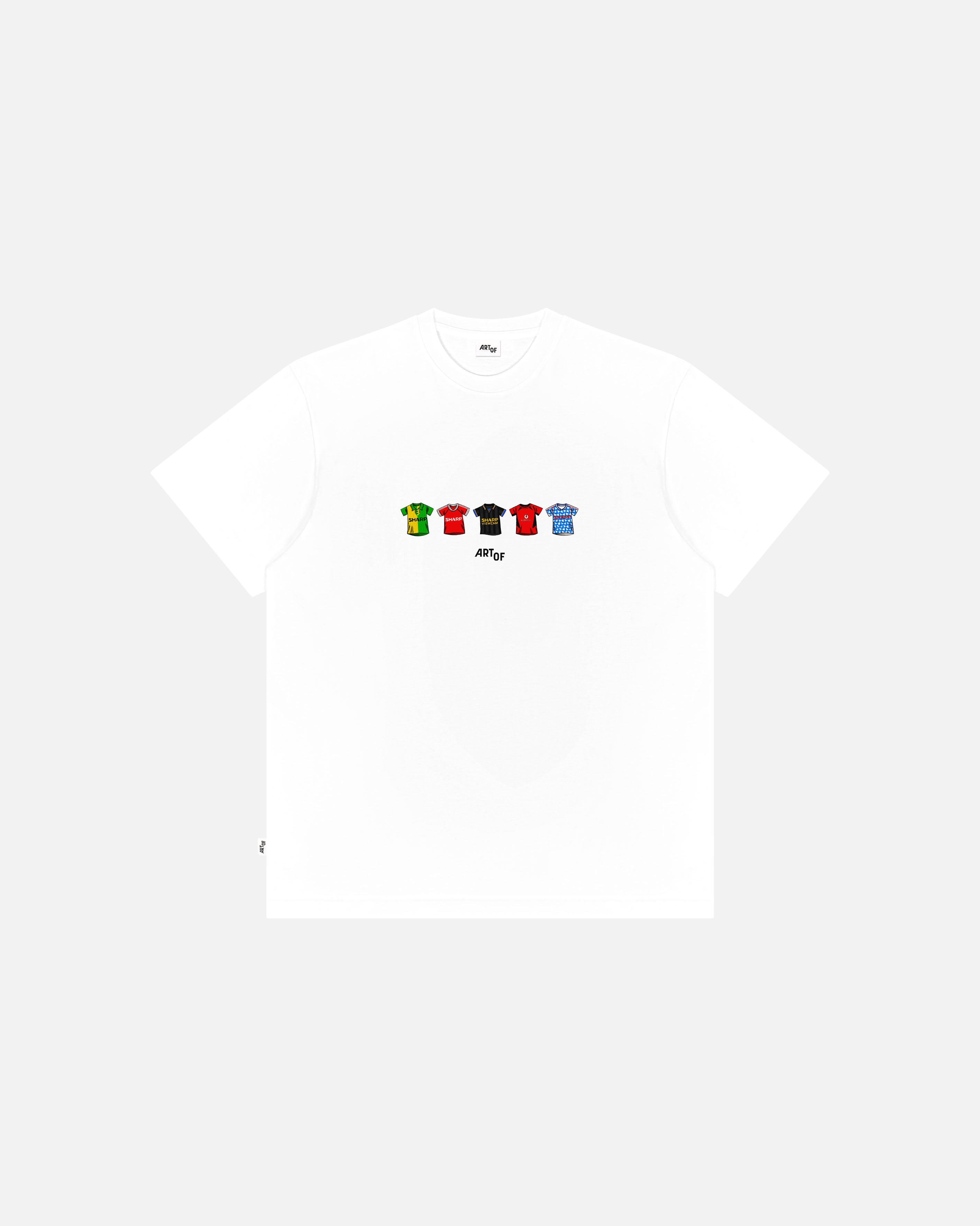 ART OF United Classics Tee | MUFC White Graphic Football T-shirt