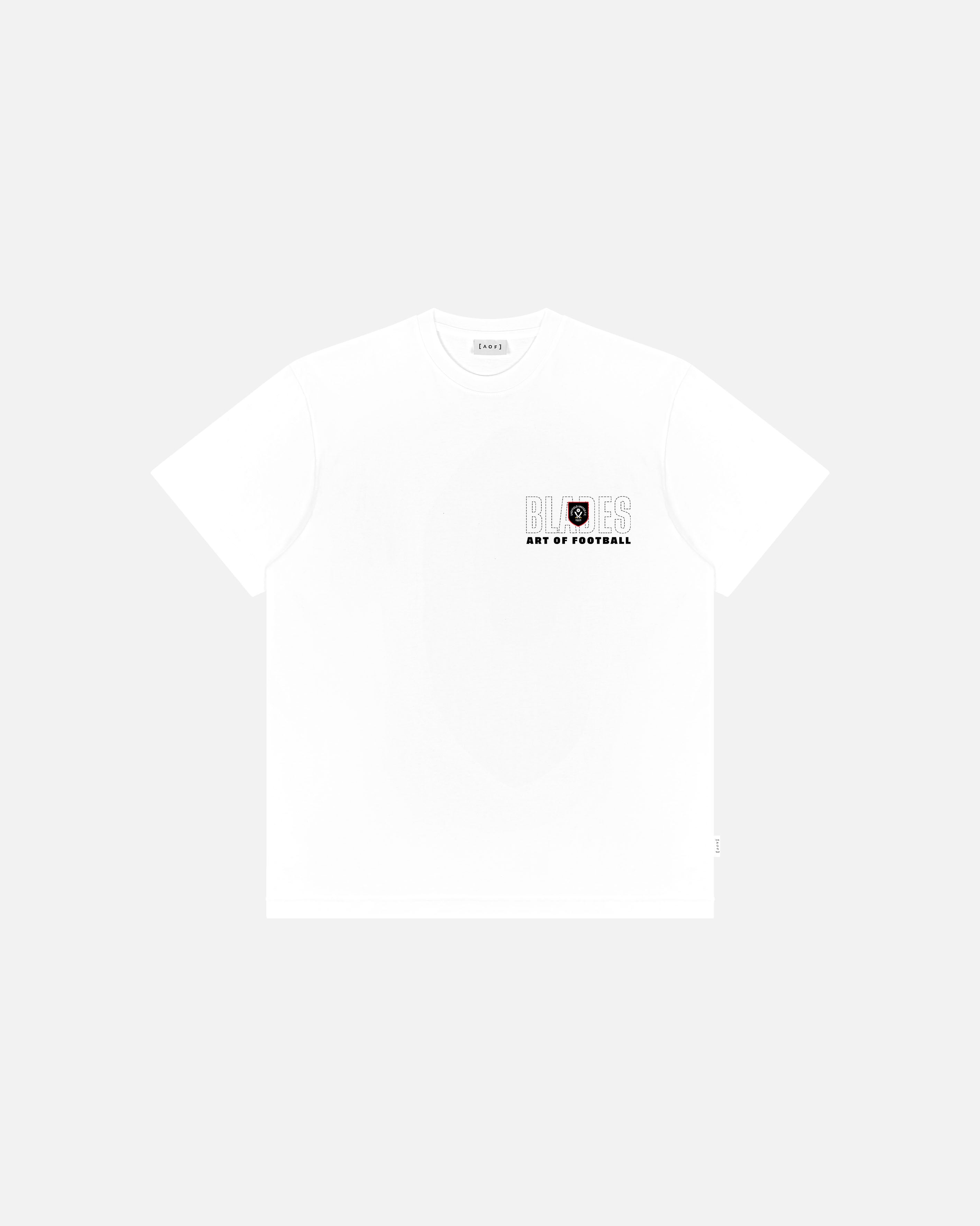 ART OF Sheffield United 90s Tee | SUFC White Graphic Football T-shirt