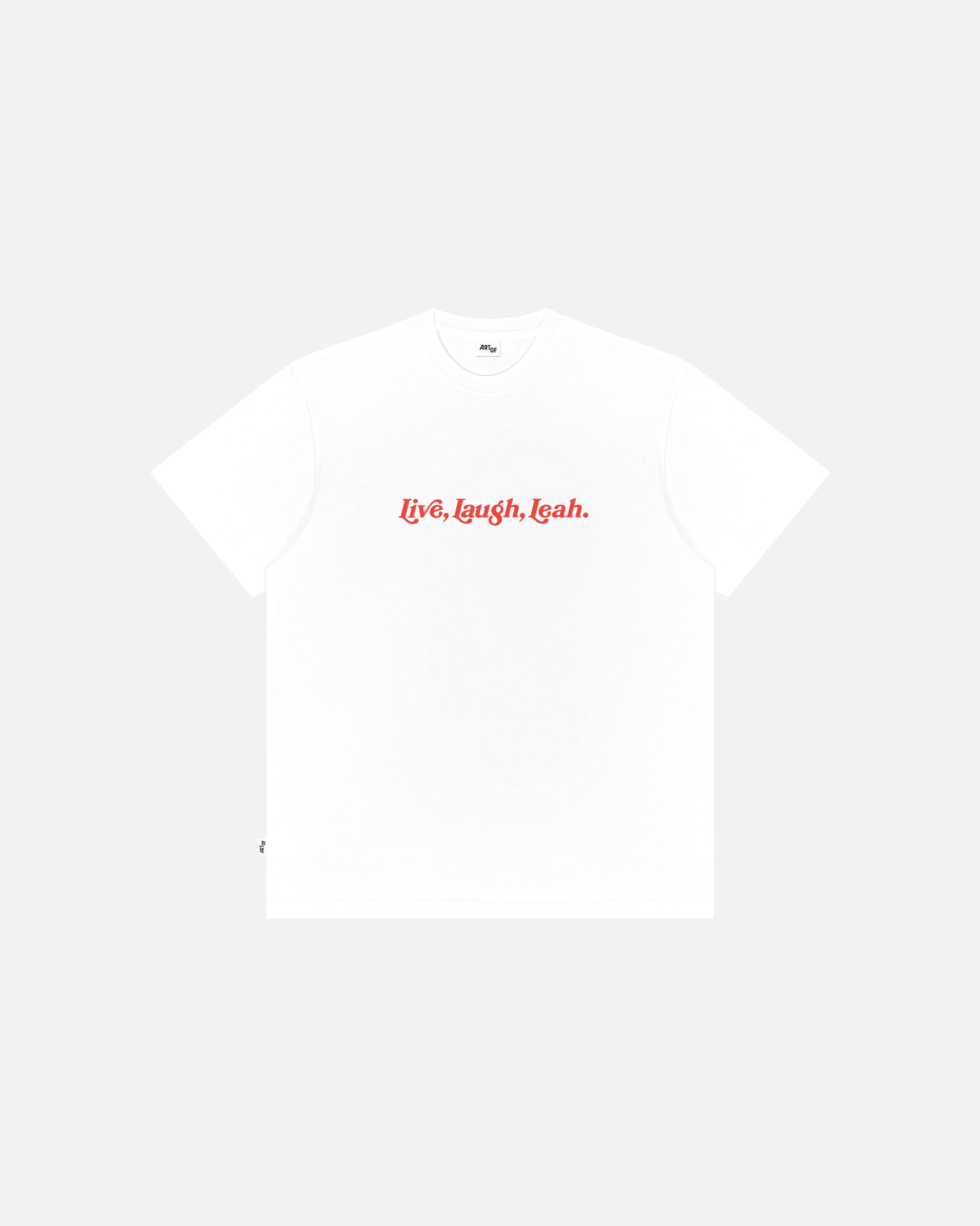 ART OF x Goaldiggers Live Laugh Leah Tee | White Football T-shirt