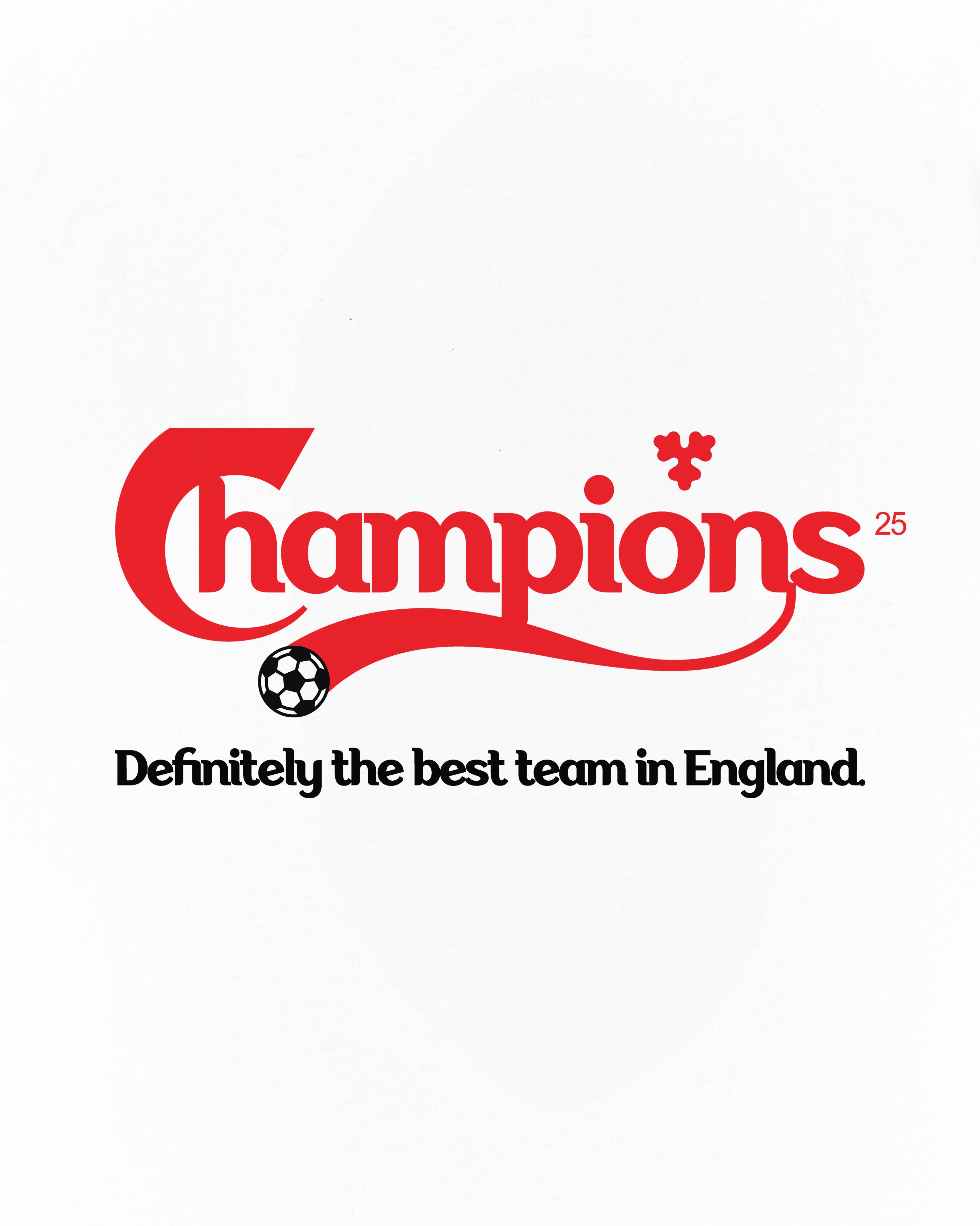 ART OF LFC Best Team In England Tee | White Graphic Football T-shirt