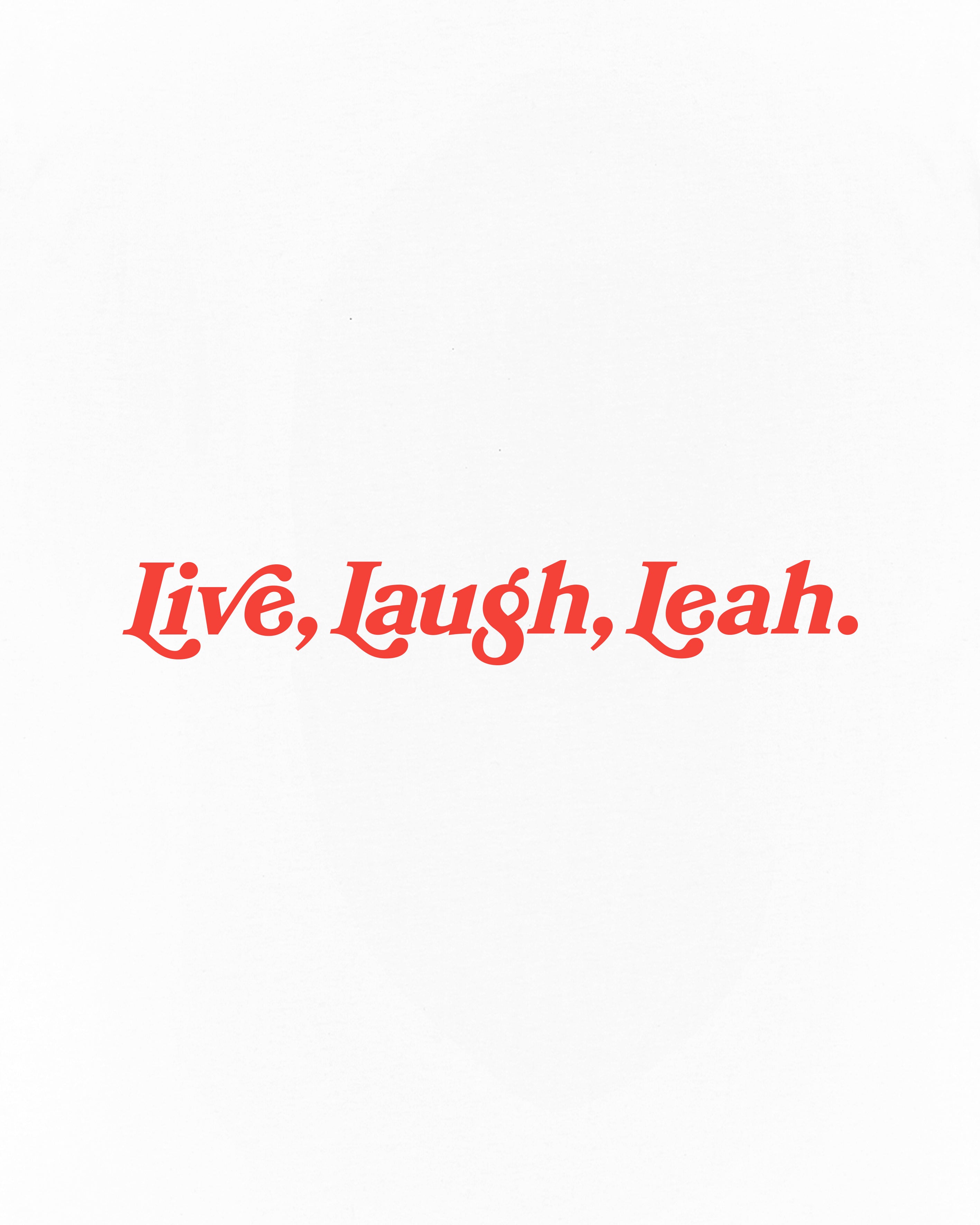 ART OF x Goaldiggers Live Laugh Leah Tee | White Football T-shirt