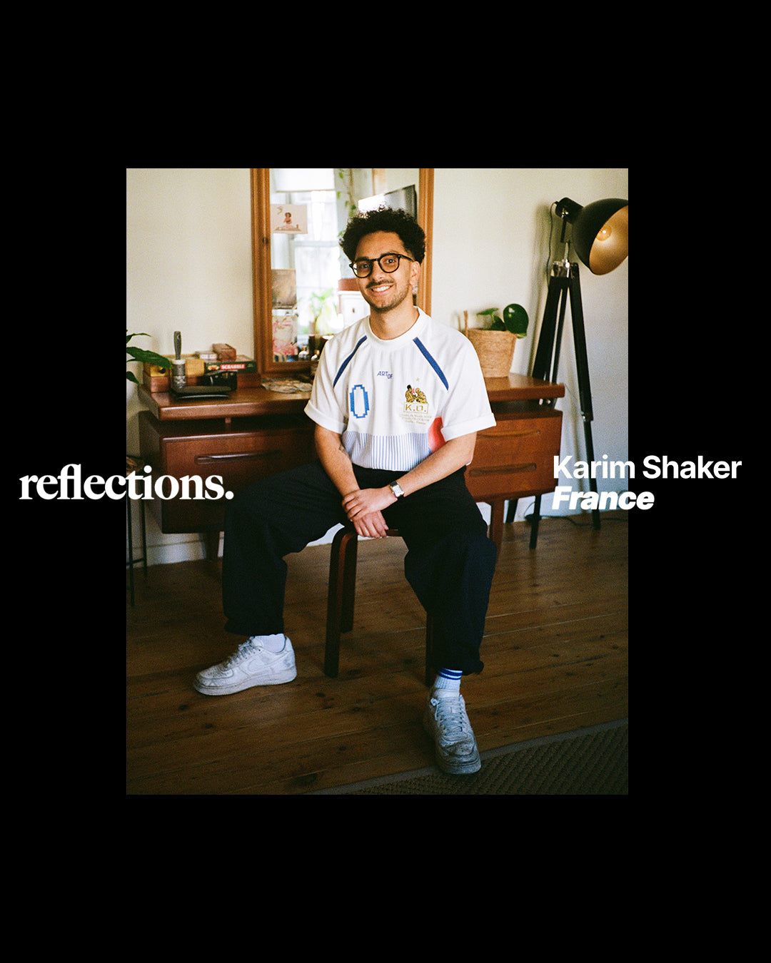 ART OF Reflections. ​Karim representing France. Short film series for the World Cup. Football, national identity, belonging and culture.