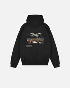 ART OF Monaco King | Black Hoodie | Embroidered & Screen Print Sweat