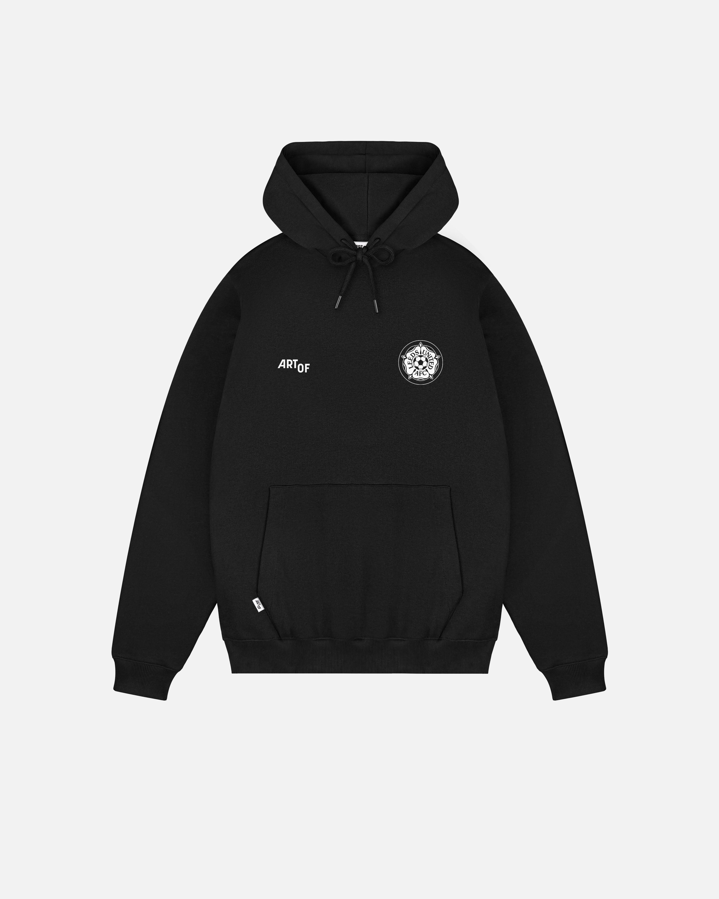 ART OF x Leeds Heritage Hoodie | Black Printed Football Sweat