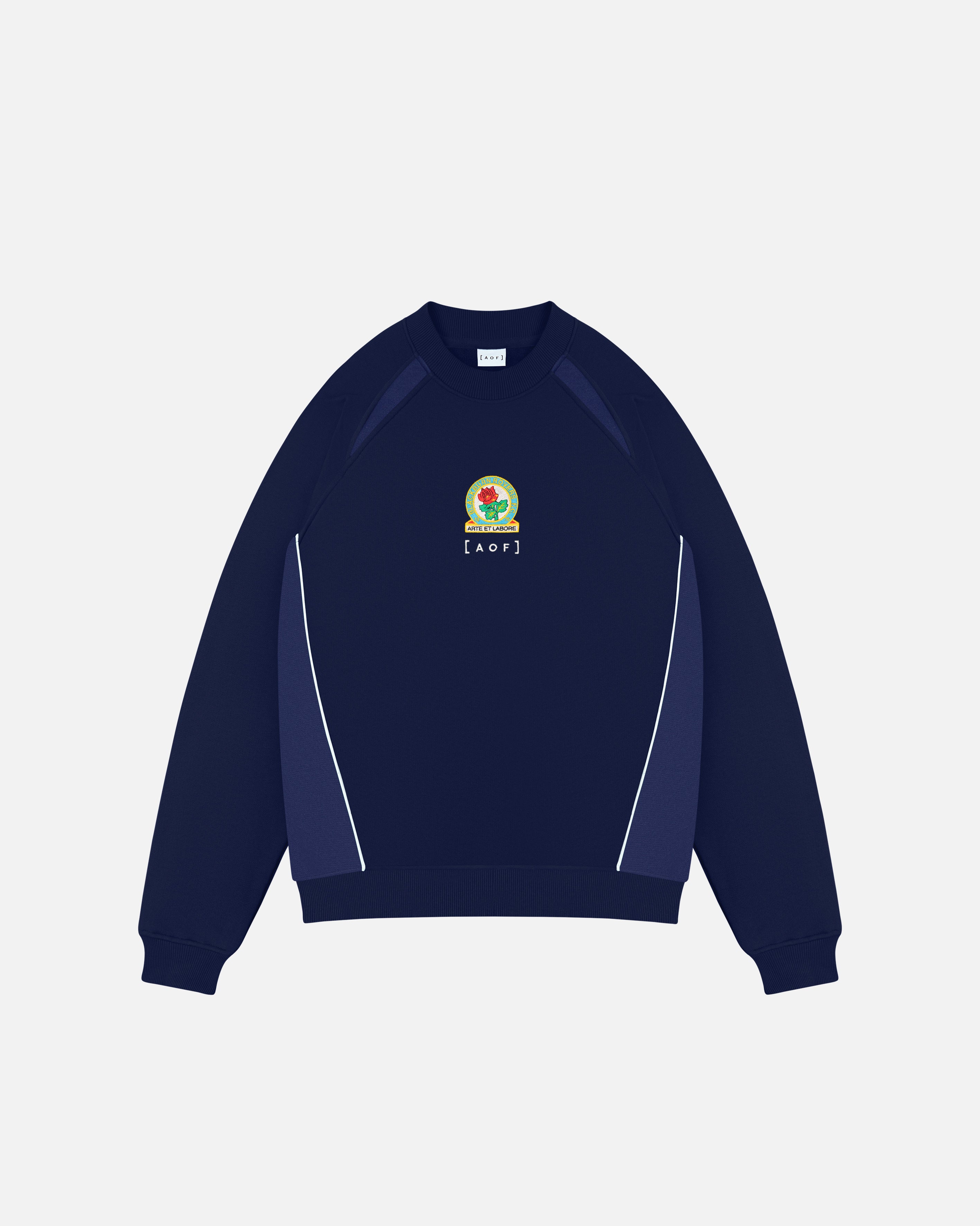 ART OF x Blackburn Rovers Navy & Blue Panelled Sweat | Football Merch