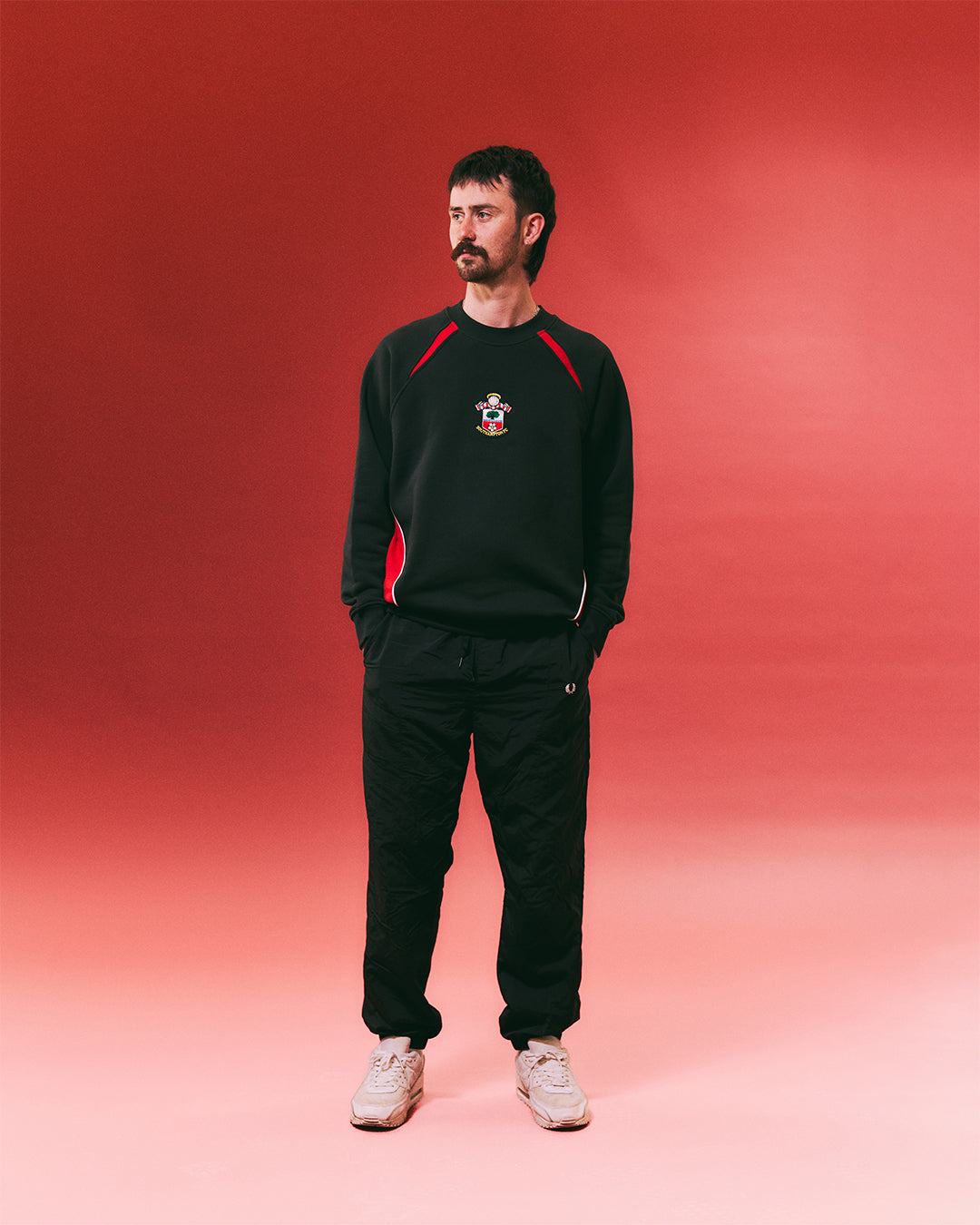 ART OF x Southampton Black Panelled Sweat | SFC Football Merch