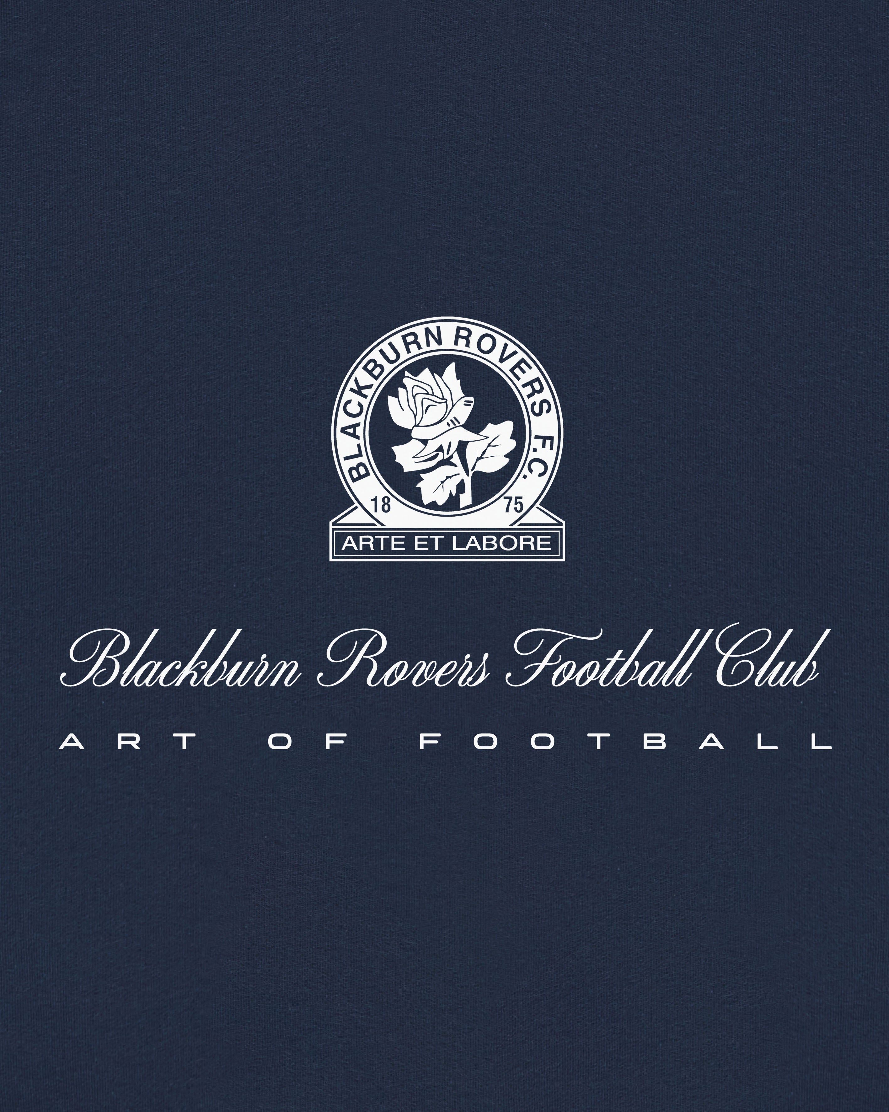 ART OF x Blackburn Heritage Hoodie | Navy Printed Football Sweat
