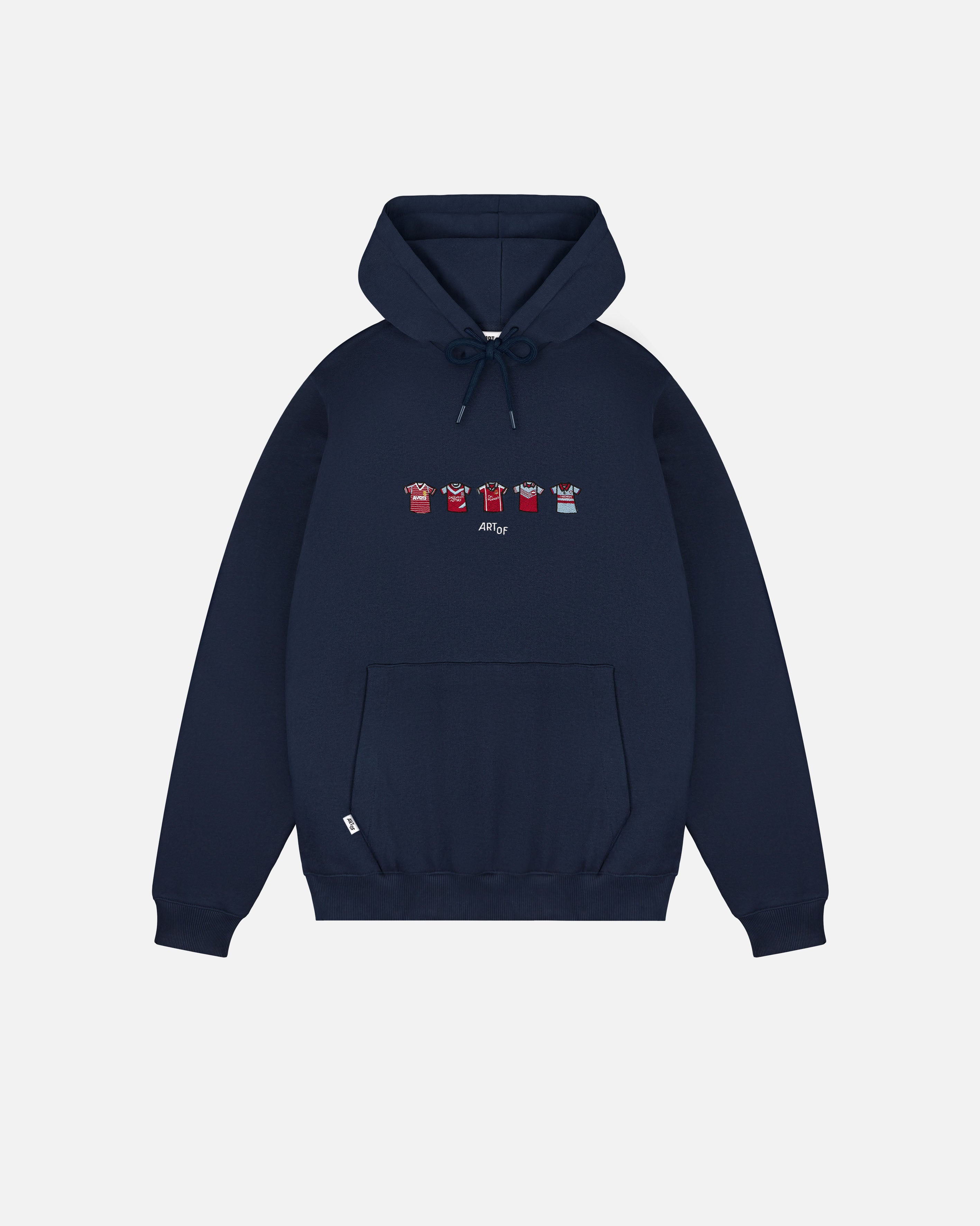 ART OF Football x West Ham Embroidered Classics Hoodie | AOF x WHUFC