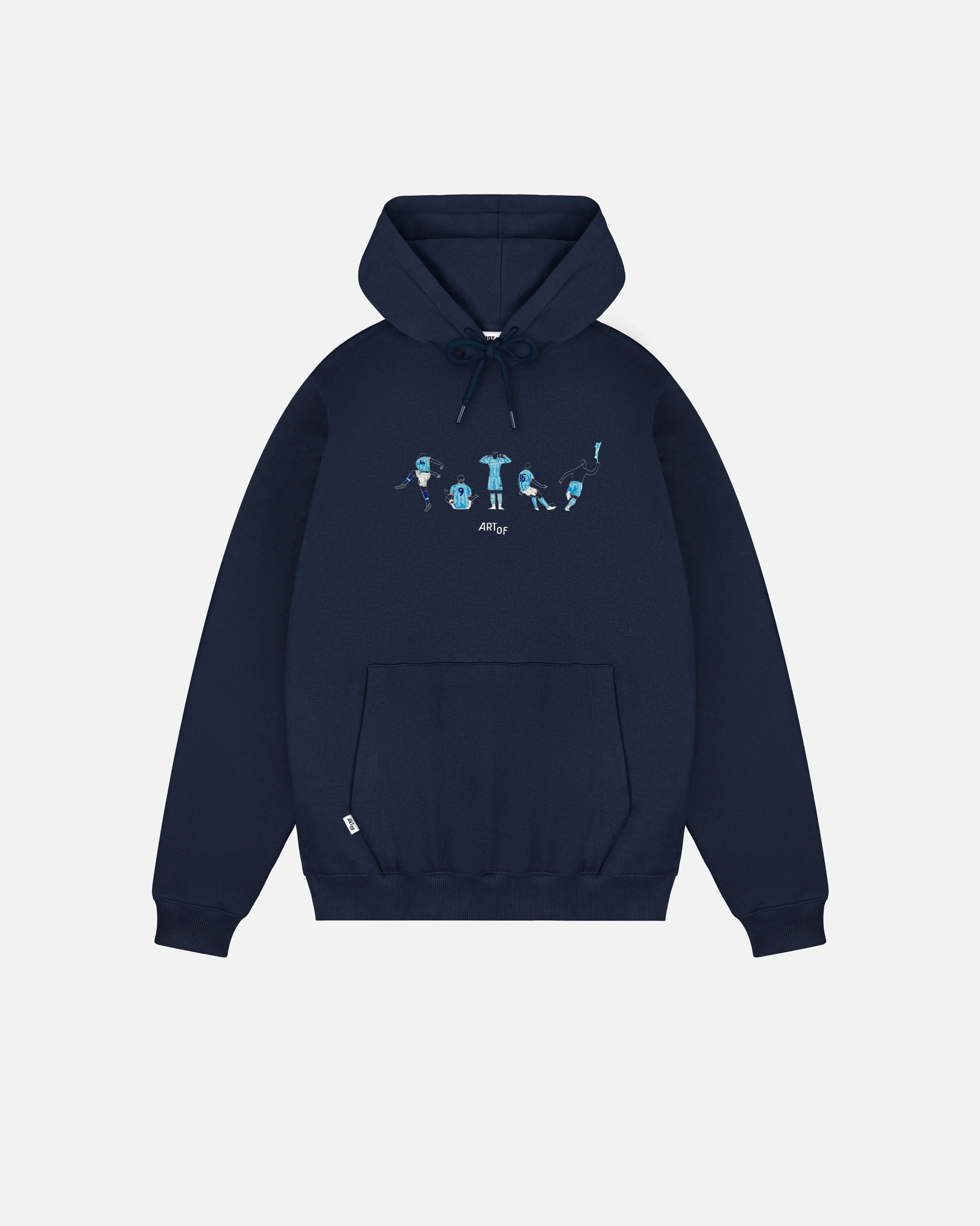 ART OF x MCFC Embroidered Icons Navy Hoodie | City Football Sweat