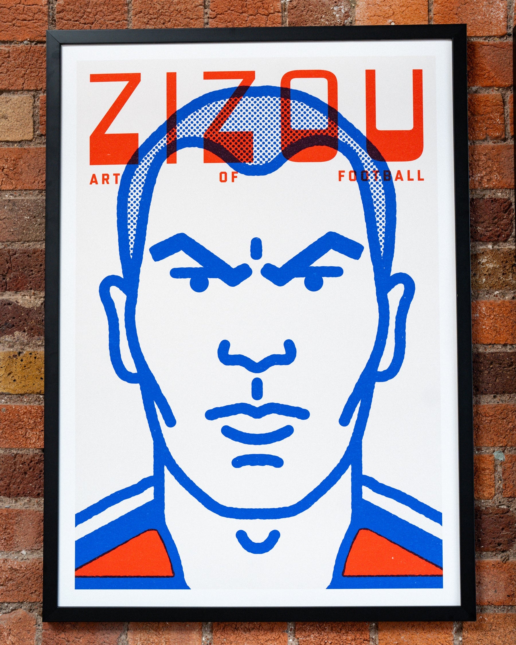 ART OF Zizou Framed Print | French Football Wall Art