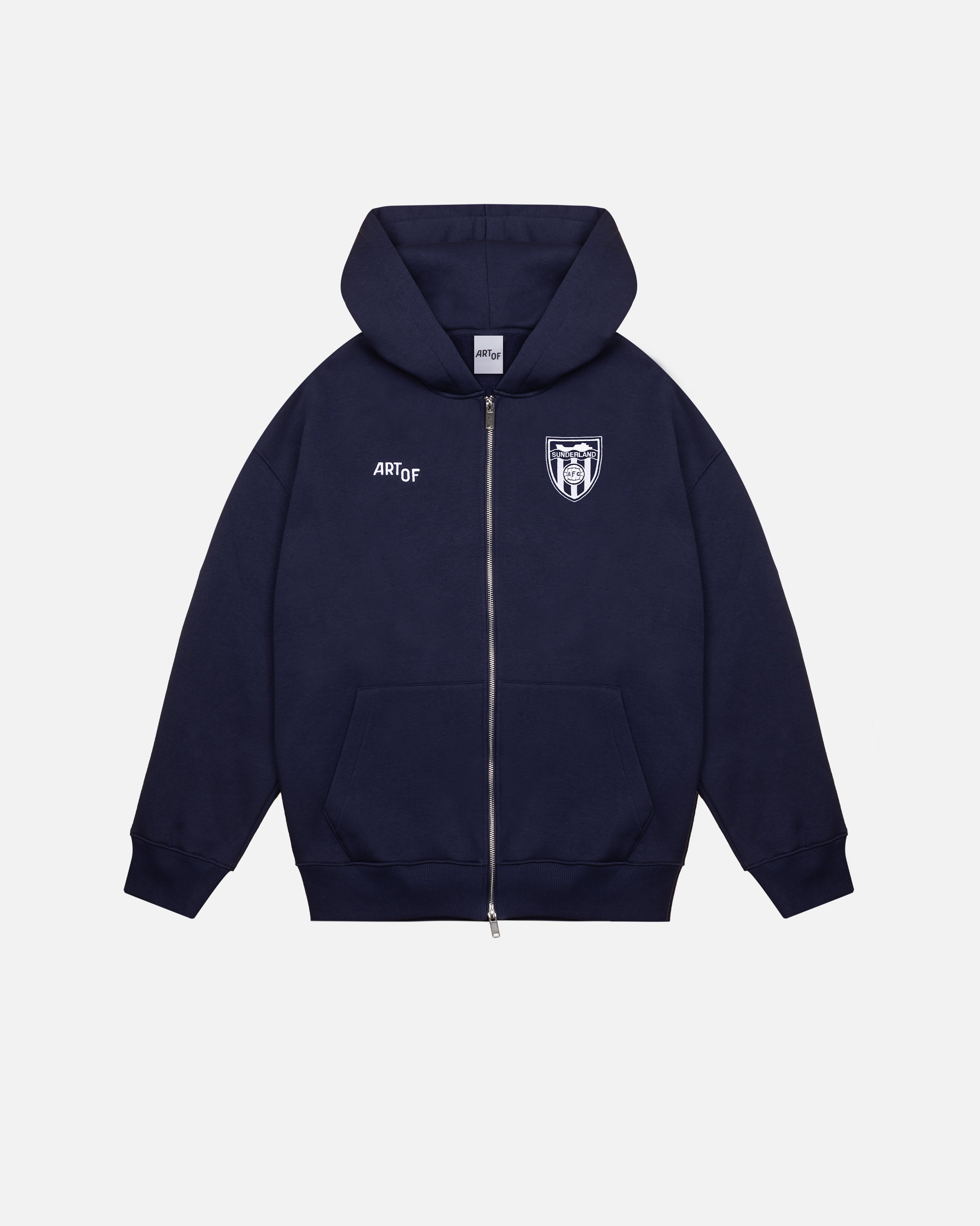 ART OF x Sunderland Zip Through Hoodie | SAFC Debossed Football Sweat
