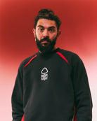 ART OF x Nottingham Forest Black Panelled Sweat | NFFC Football Merch