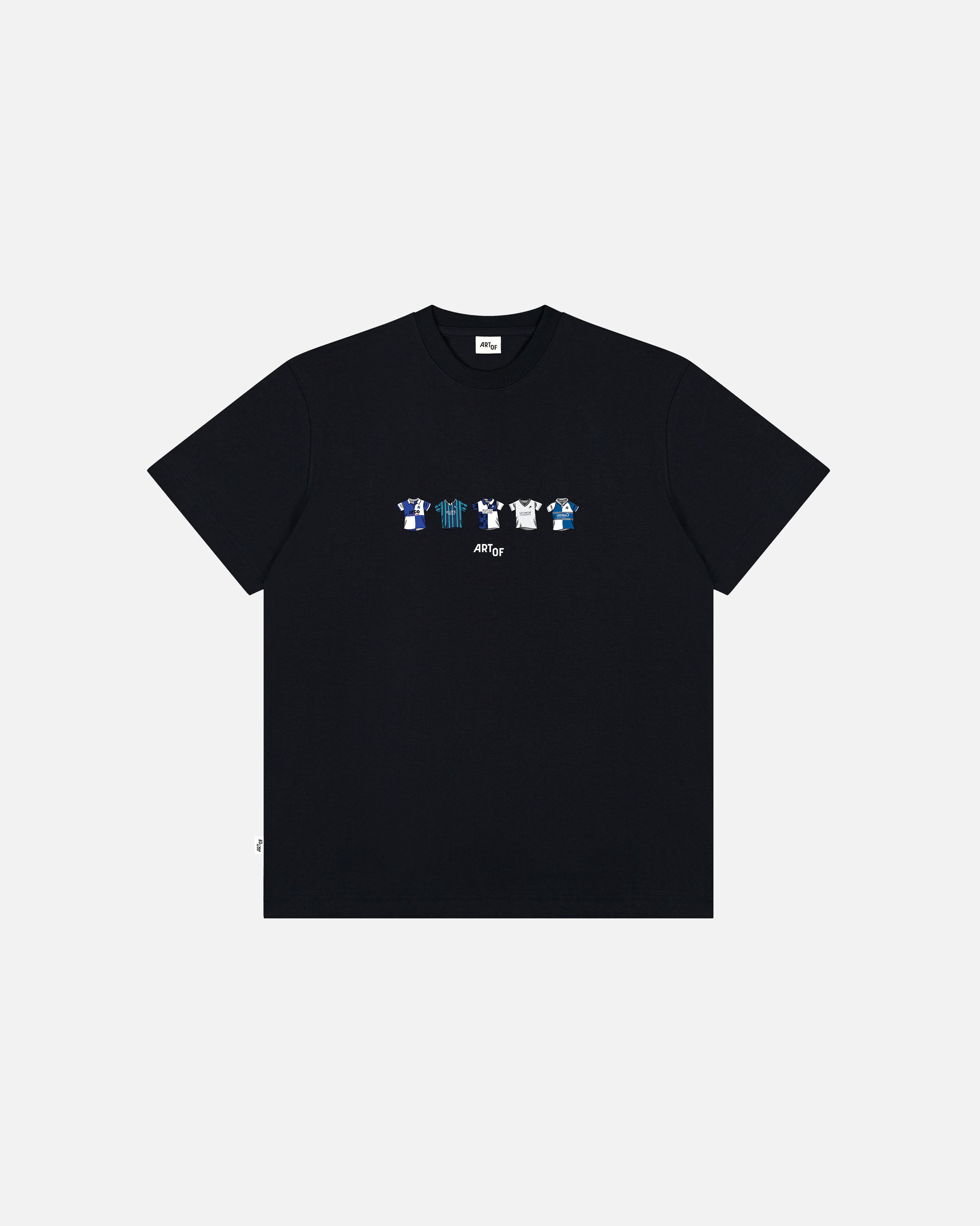 AOF Bristol Rovers Printed Classics Tee | ART OF Football Black Tee