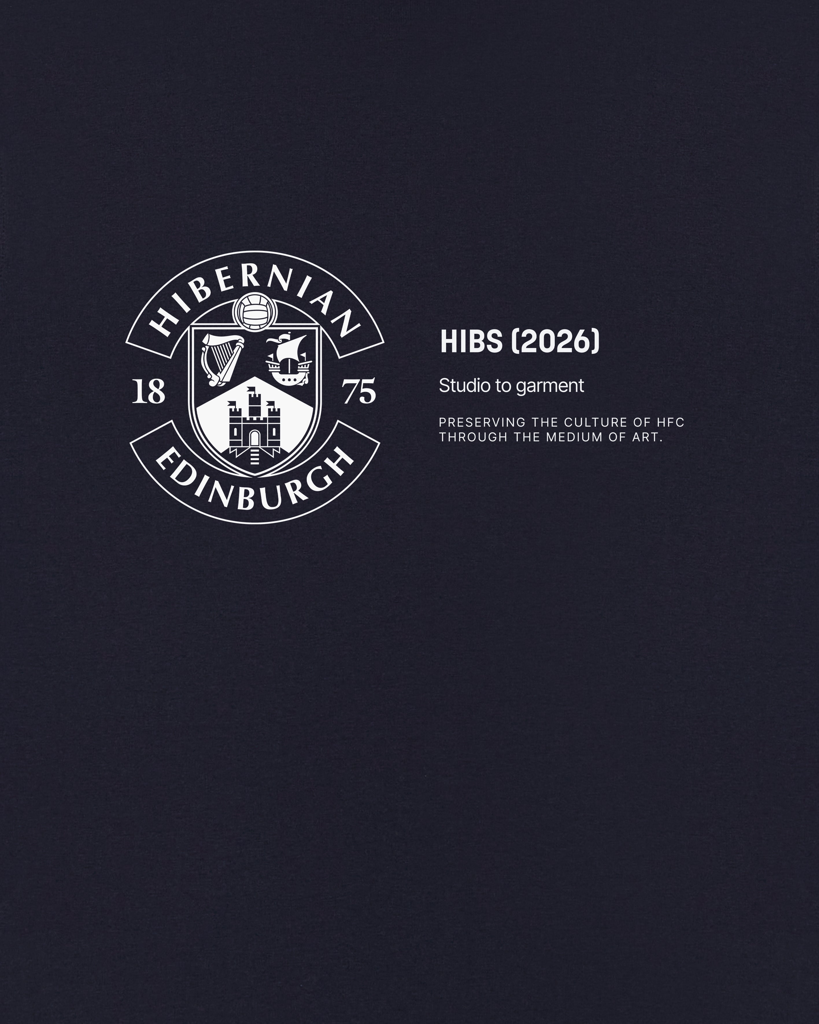 ART OF x Hibernian Gallery Tee | Navy Graphic Football T-shirt