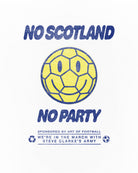 ART OF No Scotland No Party Tee | White graphic Football T-shirt